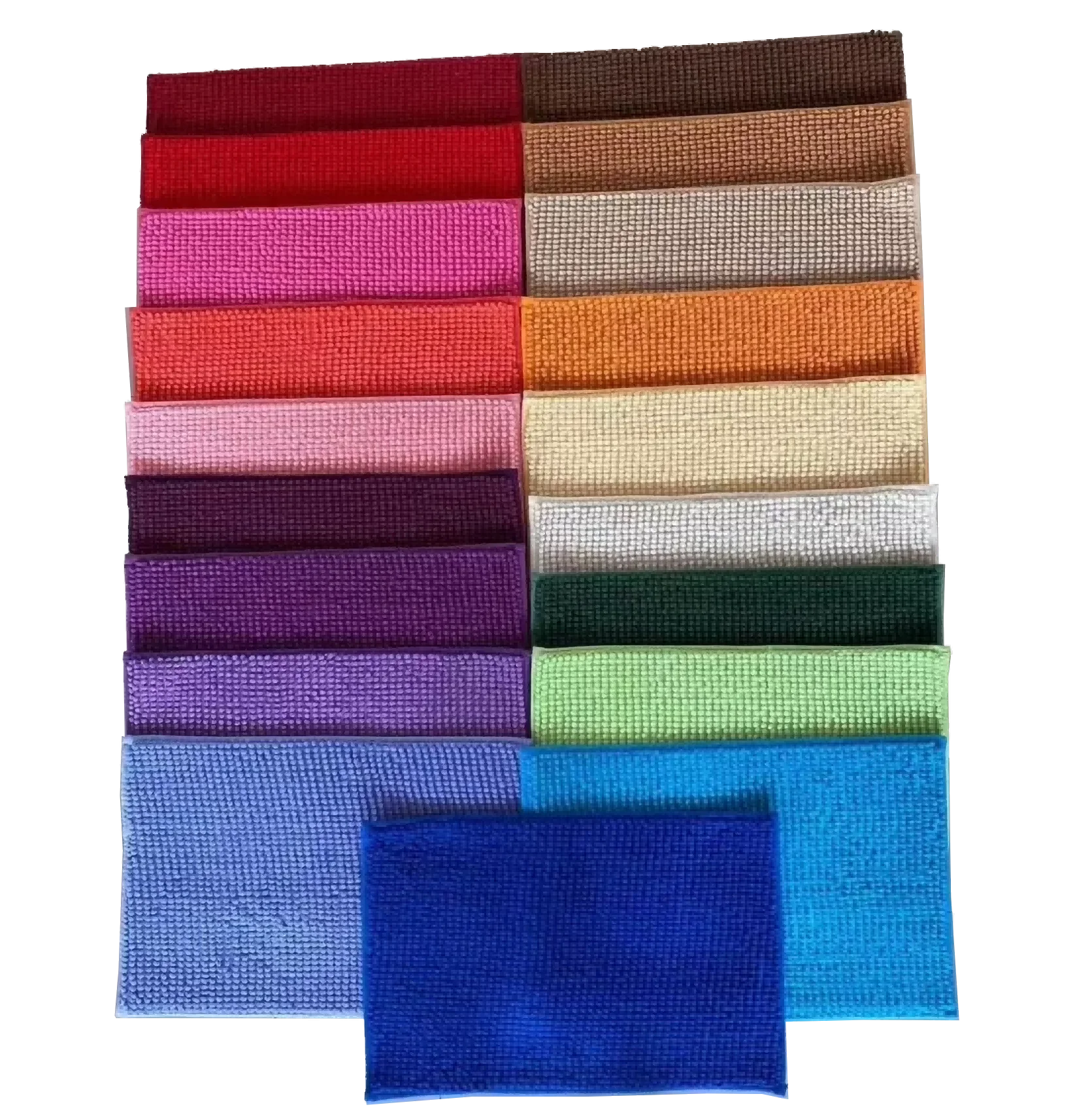 Bulk Factory Direct Sales Low-priced Chenille Polyester Fleece Hotel Bathroom Mats Non-slip Stain Resistant Cushioned Machine