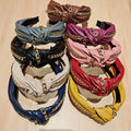 New Style Punk Headband PU Leather Chain Hair Accessories Knotted Twisted Wide-brimmed Hair Bundle Hair Band