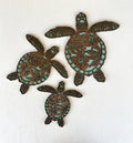 Custom Hawaiian Honu Ohana Sea Turtle Art Laser Cut Wood Tropical Sea Turtles Crafts for Wall Hanging Decor