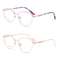 BV8803 Fashion Cat Eye Diamond Optical Glasses Frame Kids Style Ultralight Metal Eyewear Butterfly Non-Prescription Eyeglasses