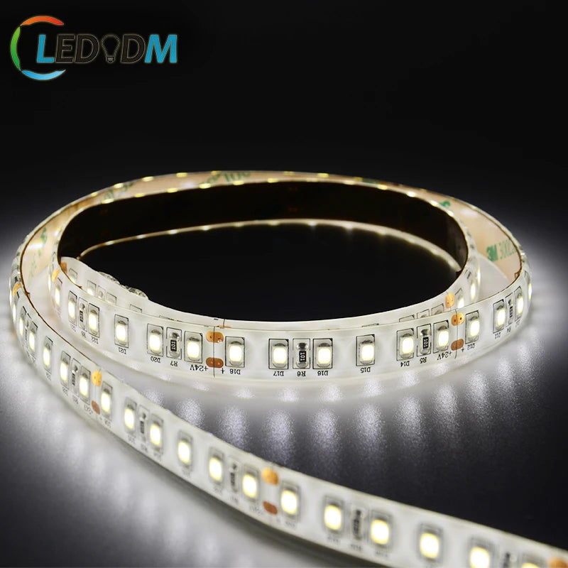 Waterproof 2835 12V 24V 6000K 80 90 CRI Flexible Led Strip Light Fixture Led Strip for Home Party Decor 10mm SMD 2835 Led Strip