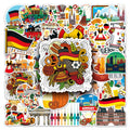 50PCS German Famous City Travelling Souvenir Landmark Germany Sticker