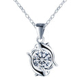 Fine Jewelry Grade D 1Ct Moissanite Diamond 925 Sterling Silver Dolphin Pendant Necklace for Women MegaBDM