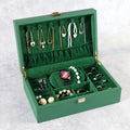 Large Jewelry Storage Box Wood Velvet Jewelry Emballage Bijoux Storage Box for Ring Necklace Earring Organizer