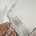 Square Makeup Heart Diamond Setting Mirror for Eyelash Extension Pink Heart Lash Mirror Lash Salon Mirrors