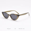 Novelty Glasses Small Triangle Stand Eyewear Tr90 Brand Label Sunglasses Female Small Frame Sunglasses