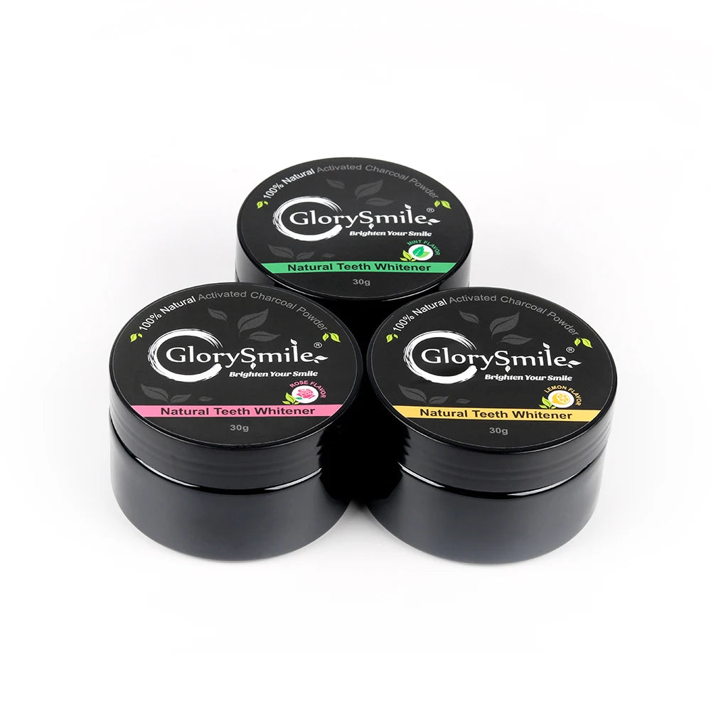 Hot Selling Smile White Coconut Charcoal Private Label Teeth Whitening Black Powder