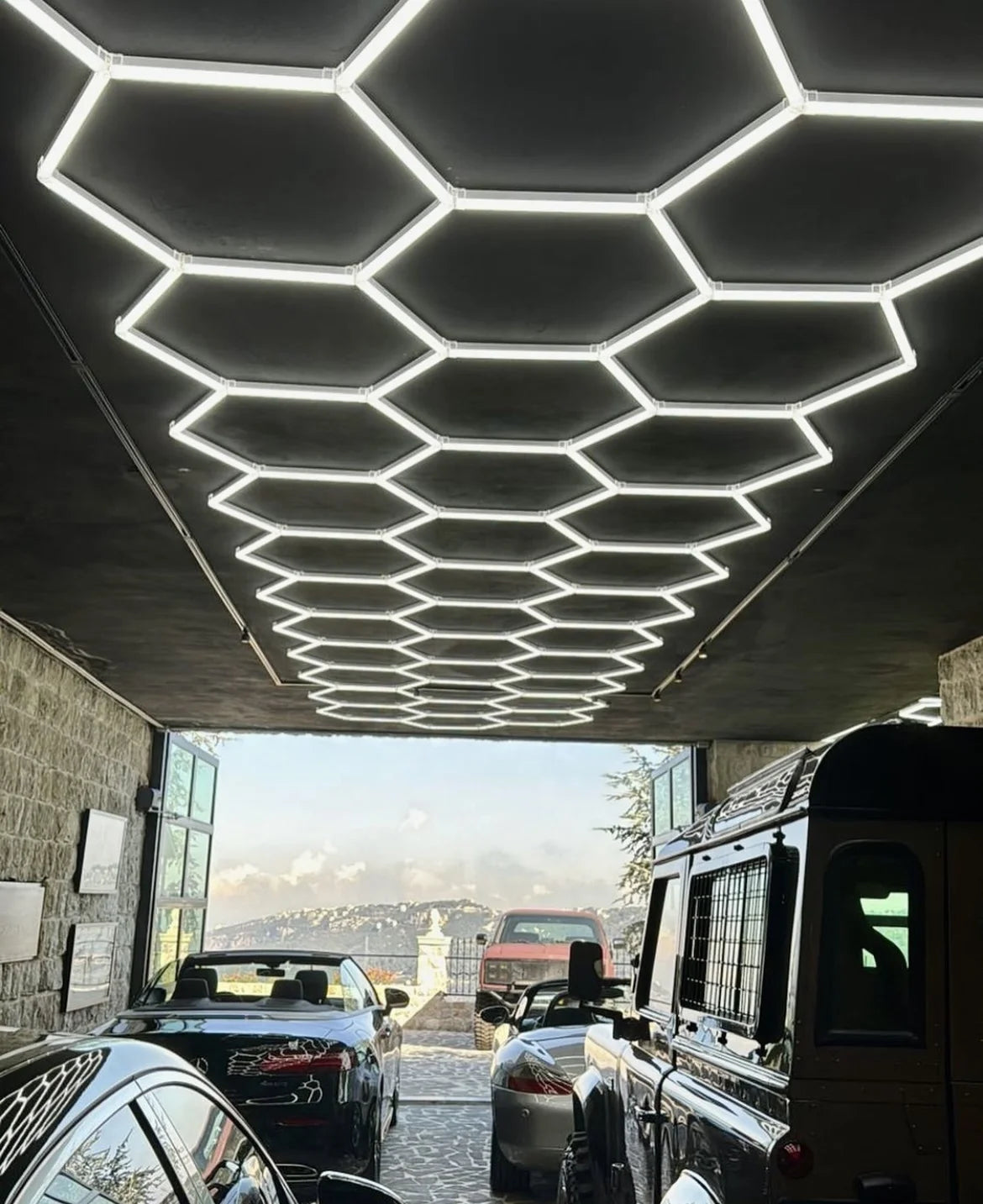Arlott Led Hexagon Lights Hex Lights for Garage Ceiling