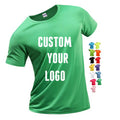 SK Wholesale Custom Sublimation Printing Men's Casual T-Shirt 100% Polyester Twill Blank Quick Dry Plain Colors White Blue Black