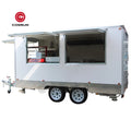 Fast Food Van Truck Mobile Kitchen US Standard Coffee Ice Cream Pizza Oven  Hotdog BBQ Cart Food Trailers with Fully Equipped