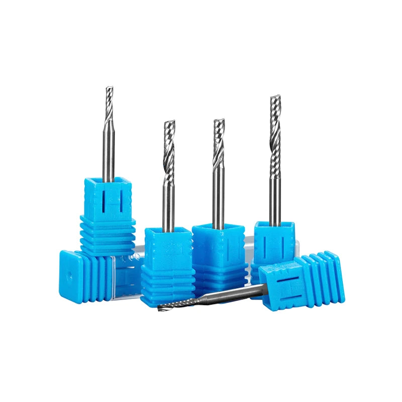 JR133 CNC Machine Cutting Tools Composite Single Flute End Mill Spiral Carbide End Mill Router Bit for Acrylic PE PC