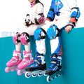 EACH Adjustable Flashing Roller Skates Glitter Inline Luna Roller Skates Ruedas Patines LED CE for Kids