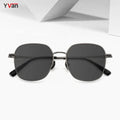 2024 Women's Titanium Metal Sunglasses Gold and Pink Frame Square Polarized Tac Lenses Personalized High-Gain Sun Glasses
