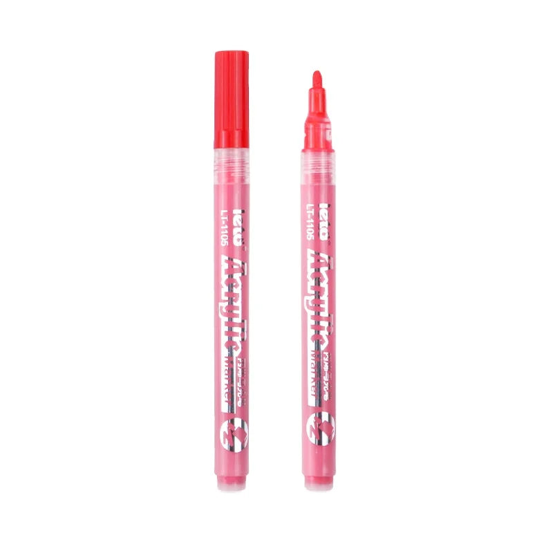 Acrylic Pen Mark Marker Pen 12 / 18/24 Colors Set Drawing Greeting Card DIY Album Ceramic Tire Touch up Paint Pen