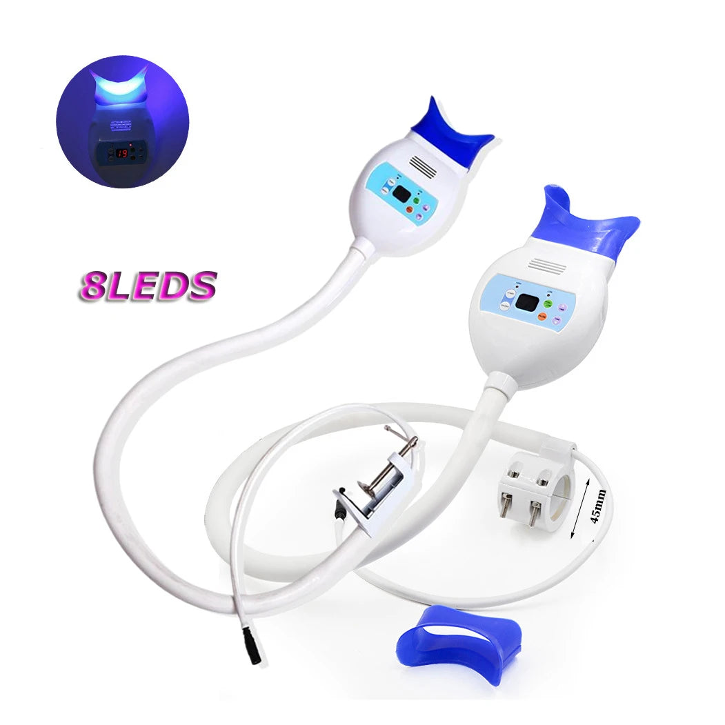 Hotsell Professional Use 8 LED LED Blue Light Teeth Whitening Light Zoom Salons Spa Teeth Whitening Lamp