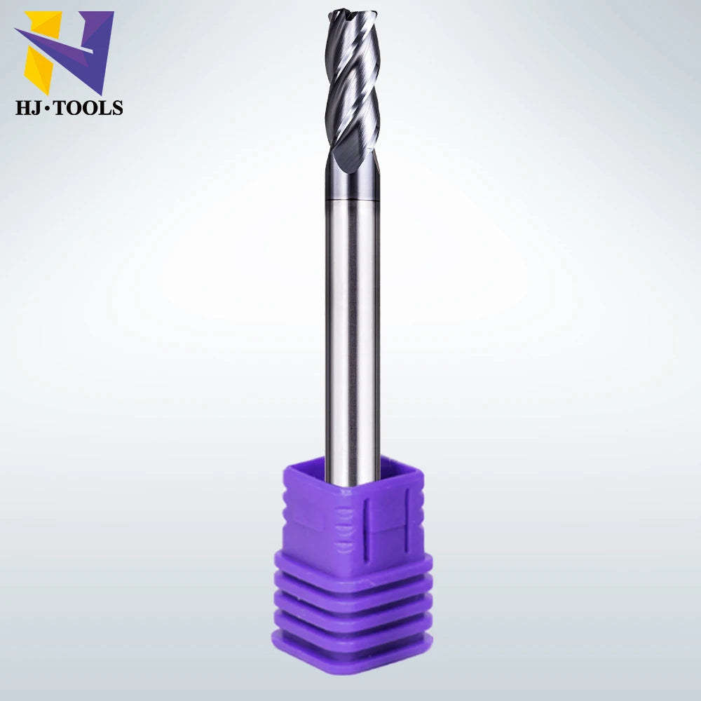 Customizable ODM/OEM Long Shank 4 Flutes Tungsten Carbide End Mill Router Bits Corner Radius Cutting Tool