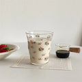 Solhui French Retro Rose Glass Coffee Cups Photo Catering Props Water Drinking Cup