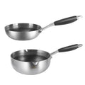 Kengq Mini Frying Pan Stainless Steel Non Stick Honeycomb Pan Flat Bottom Wok