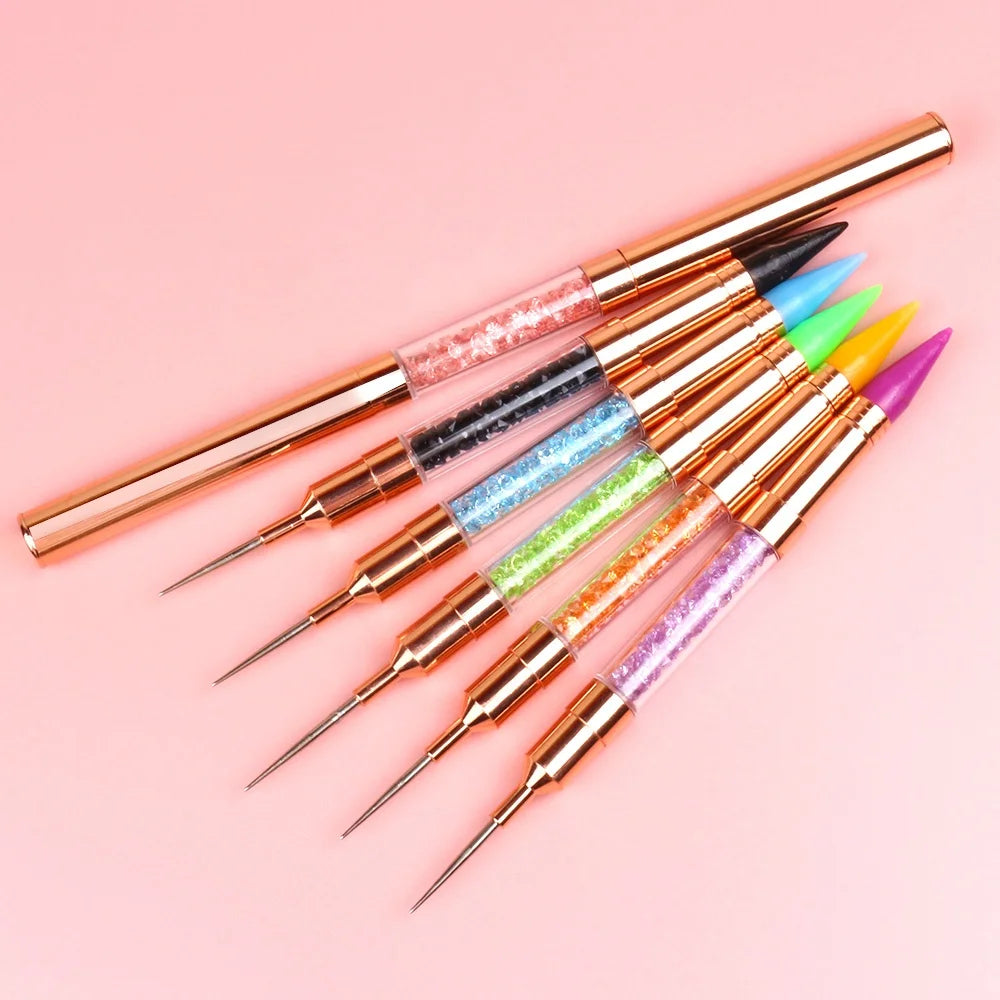 Rhinestone Dotting Pen Dual Ended Rhinestone Crystals Studs Picker Wax Pencil Pen