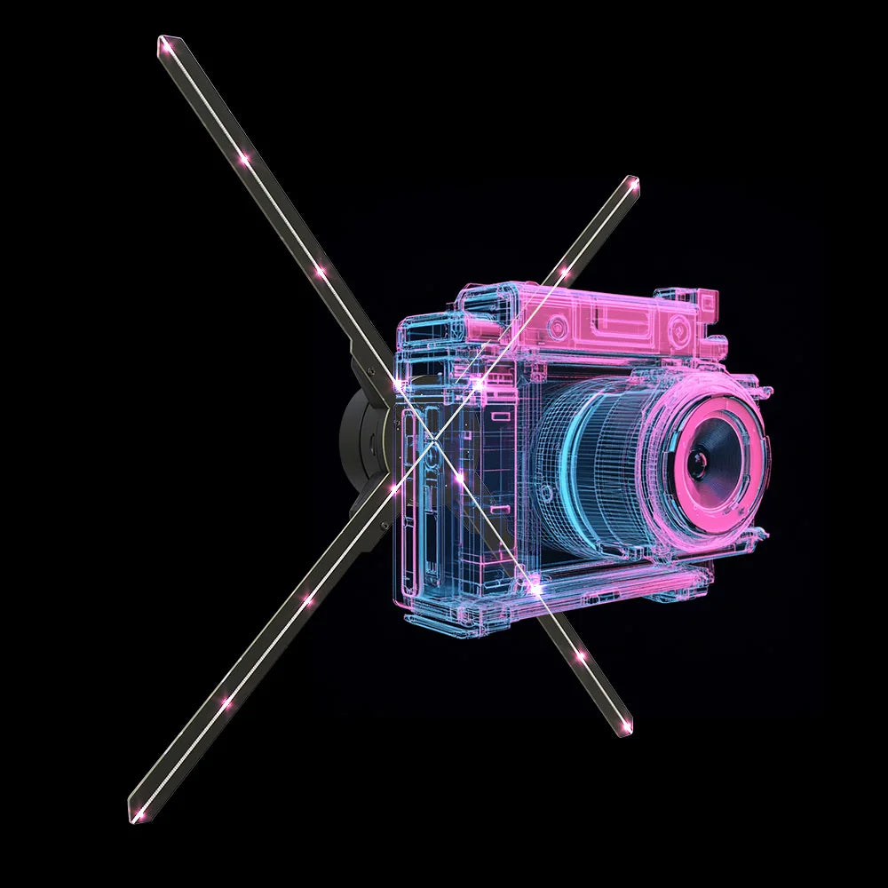 Engaging 65CM 3D Holographic Projector Fan for Seasonal Events With Stunning Visual Impact