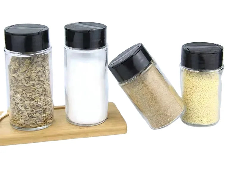 Kitchen Accessories 120ml Glass Sauce Jar Pepper Salt Jar Kitchen Seasoning Box Household Seasoning Bottle