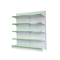 Factory Direct Sale Heavy Duty Grocery Store Pharmacy Supermarket Display Shelves White Color Freestanding Metal Shelving Rack