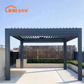 JHR Customized Luxury Outdoor Garden Motorized Arches Pergolas Aluminum Gazebo Pergolas