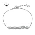 Zircon Bracelets for Girls Silver Bracelet 925 Silver Jewelry Silver 925 Fashion Jewelry Bracelets