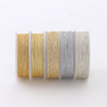 Dandelion GB 0.25~1.2mm Jewelry Cord Polyester Cord Jewelry Accessories Bracelet and Necklace Material 5 Colors Gold Silver