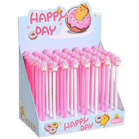 Promotional Kids Gift School Stationery Pink Penguin Cartoon Cute Gel Pen Kawaii