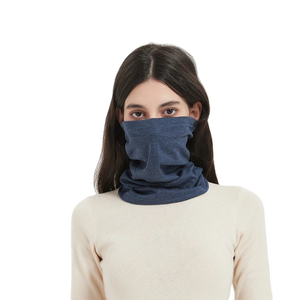 Silver Cotton Anti Electromagnetic Radiation Blocking Faraday EMF Proof Neck Cover Collar Gaiters