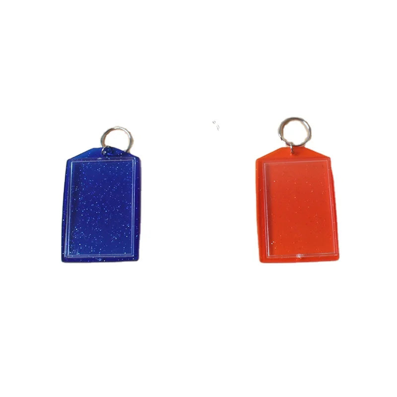 2x3inch Clear Custom Blank Souvenir Plastic Frame Photo Picture Insert logo Acrylic Keychain