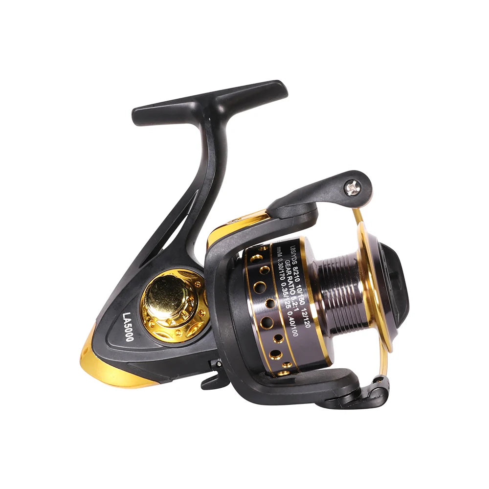 KALIOU Baitcaster Saltwater Sea Rods Complete Set Spinning Reel 10KG Max Drag Left/Right Handle for Stream Lake River Fishing