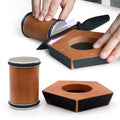 Manual Stainless Steel Kitchen Knife Sharpener Magnetic Diamond Rolling Sharpening Stone 5 Angle Ceramic Polishing Kitchen Tool