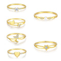 925 Sterling Silver Fine Rings New Fashion Custom Zircon 18K Gold Classic Stackable Moissanite Wedding Rings for Couples