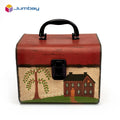 Luxury Recyclable Cardboard Paper Packaging Suitcase Gift Box With Metal Lock Key for Gift Pack