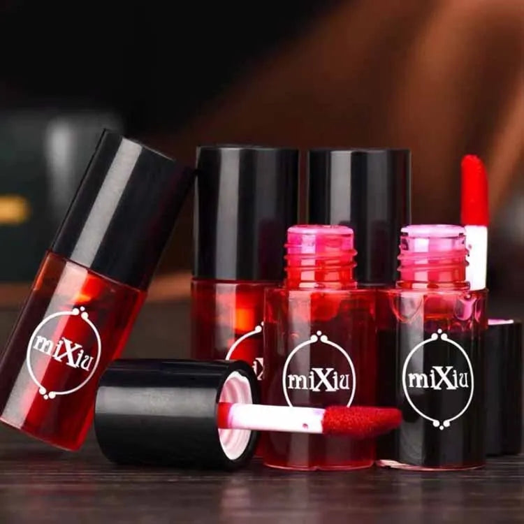 New Product Mixiu Makeup Lip Gloss Waterproof Lipstick Red Liquid Blusher Long Lasting Blush