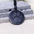 Trendy Retro Multi-shape Pattern Russian Shungite Pendant Spiritual Crystal Jewelry with Radiation Protection Graphite Gift