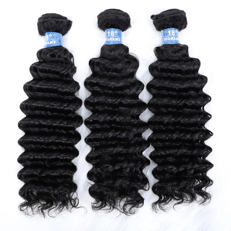 Deep Wave BundlesWholesale Brazilian Virgin Hair Bundles Double Drawn Raw Virgin Human Hair Vendors