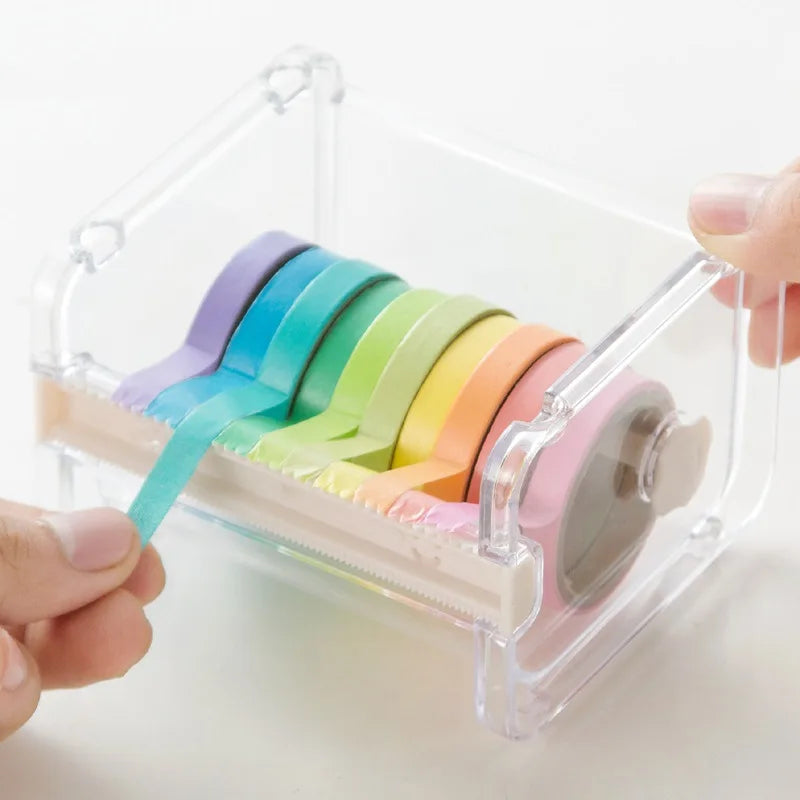 Paper Tape Cutter Office Stationery Packaging Hand Account Tape Storage Box MegaBDM