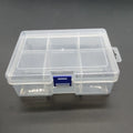 Multi-purpose 6-compartment PP Water Proof square Plastic Fashion Style case Durable Plastic Storage Container