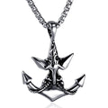 Caribbean Pirate Ship Chandelier Retro Wholesale Mens Cross Stainless Steel Anchor Pendant with Factory Directly Sale