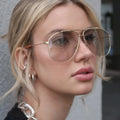 2026 Trend Product Street Sunglasses Premium Quality New Design Fashion Polygon Metal Oval Sunglasses