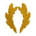 China Factory Direct Price Wholesale Iron on Yellow Gold Scrambled Eggs Uniform Captain Embroidery Badge Patches for Trucker Hat