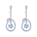 Abiding Classical Halo Earrings Sterling Silver 925 Vintage Style Custom Wholesale Gemstone Bridal Jewelry Set Earring