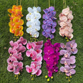 AF0505 Wholesale White Pink Real Touch 3D Orquideas Latex Cymbidium Flowers Artificial Orchid Cymbidium Phalaenopsis Flower
