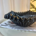 HZX Custom Kitchen Cutlery Bowl Black & Carrara White Marble Natural Stone Fruit Tray for Christmas