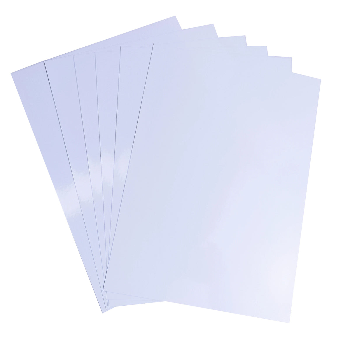 Factory Supply Glossy PET Adhesive Vinyl Printable Sticky Vinyl Mirror A4 Letter Size Clear Matte Waterproof Vinyl Sticker Paper