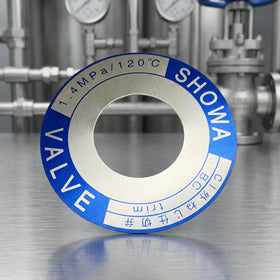 Custom Anodized Aluminum Valve Nameplate with Brushed Finish and Silk Screen Printing