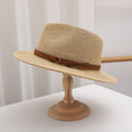 Summer New Sunscreen Shade Paper Straw Panama Hat Breathable Wide Brim Casual Beach Straw Hat